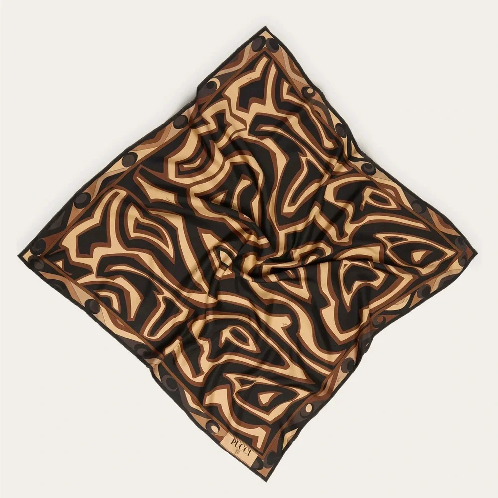 New PUCCI Labirinto silk twill scarf